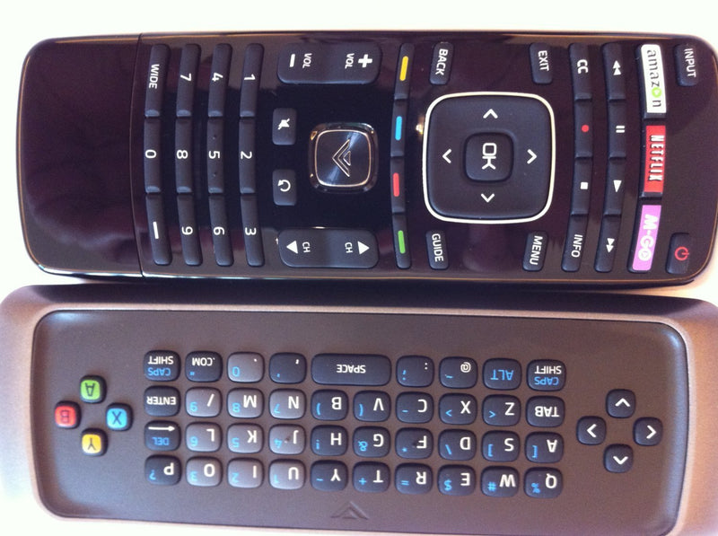 VIZIO XRT302 Qwerty keyboard remote for E701i-A3E, E650i-A2, M550VSE, E701i-A3, E601i-A3, M420KD, M470SL, M420SL, M550SL, XRT302, M470VSE, M650VSE