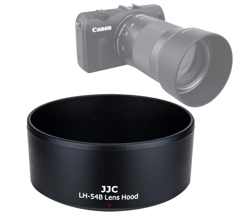 JJC LH-54B Dedicated Bayonet Lens Hood for CANON EF-M 55-200mm f/4.5-6.3 IS STM Lens, CANON 55-200mm IS STM Lens Hood Shade, replacement of Canon ET-54B Lens Hood for Canon EF-M 55-200mm IS STM