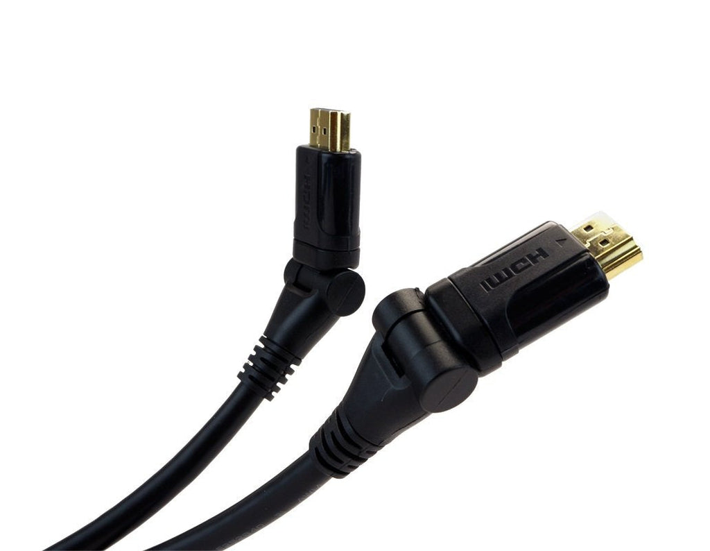 VisionTek 4K UHD High-speed Male-to-Male HDMI to HDMI Pivot Cable (10 feet)- 900750 10 feet
