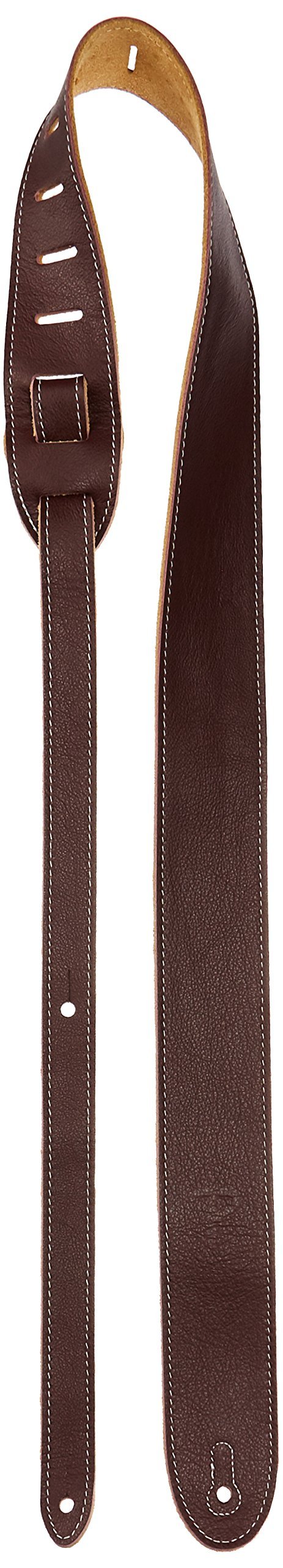 Perris Leathers | Italian Garment Leather Guitar Strap (High-End Deluxe Soft Leather) 2” Wide & Adjustable | Acoustic, Bass & Electric Guitars, Wine