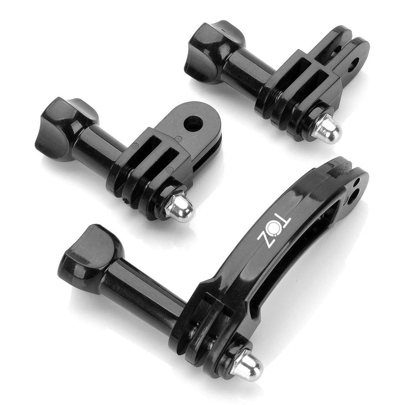 [AUSTRALIA] - TOZ TZN-S03 Universal Rotary Extension Arm Mount Set for Gopro Hero 4 3 3+ 2 1, GoPro Accessories Kit Extension Arm Adapter Pivot Arm Thumbscrew 