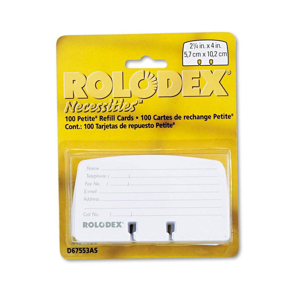 ROL67553 - Rolodex Petite Refill Cards