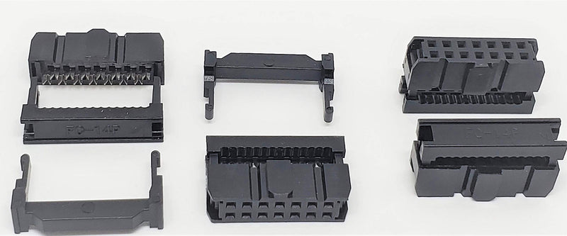 [AUSTRALIA] - Pc Accessories - ConnectorsPro 50-Pack 2X7 14P FC 2.54mm 0.1" Pitch Dual Row IDC Sockets for Flat Ribbon Cable, 14 Pins Female Connectors 