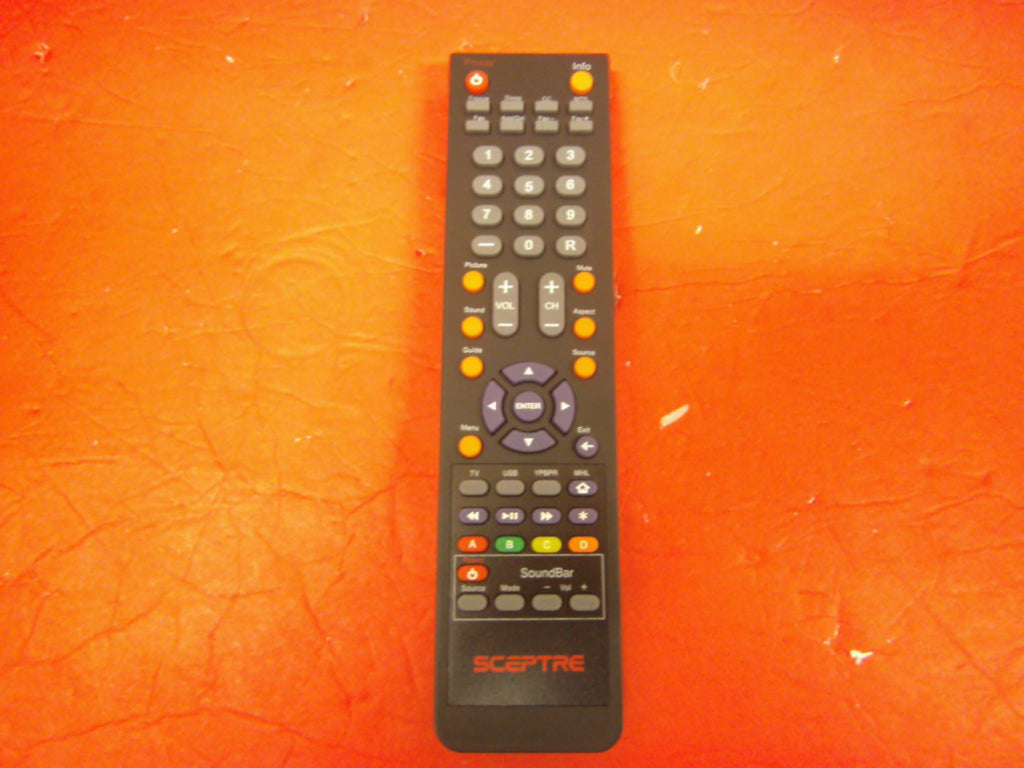 SCEPTRE X325BV-FMDR TV Remote Control