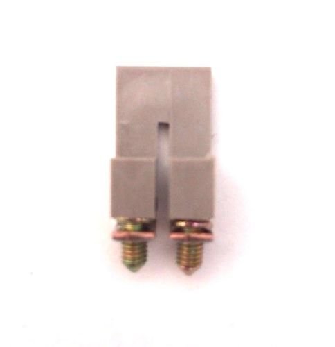 Dinkle DS4-02P DIN Rail Terminal Block Screw-Down Jumper for DK4 Two Pole, Pack of 100