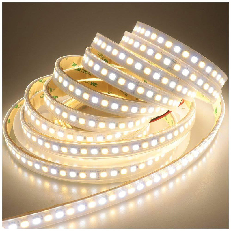 [AUSTRALIA] - LEDENET Super Bright 2800K-7000K Bi-Color Dual White Flexible 5050 LED Strip Warm Cold Combo Color Temperature Adjustable DC 24V 600LEDs Ribbon Lamp 16.4ft in Silicone sleeving Outdoor Lighting 