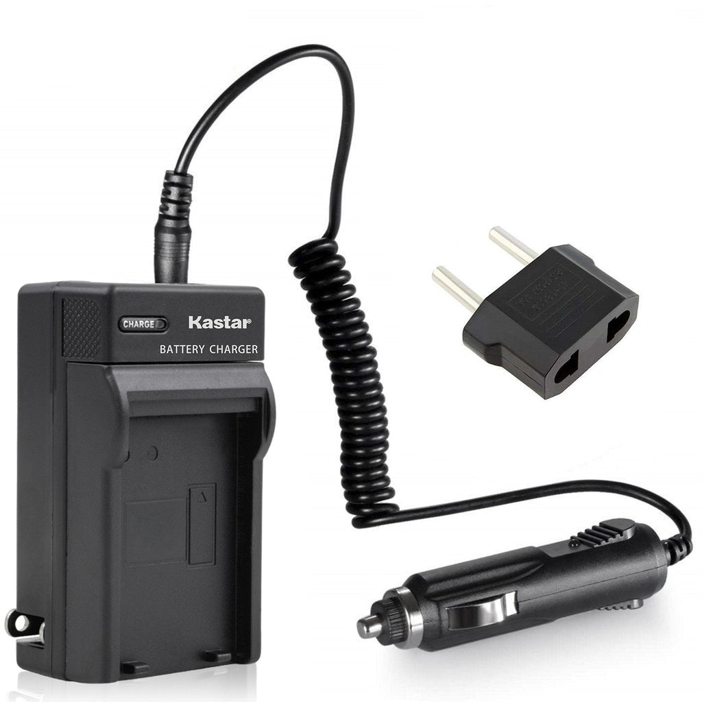 Kastar Travel Charger Kit for Panasonic DMW-BCH7, DMW-BCH7PP, DMW-BCH7E, DE-A76 Work with Panasonic Lumix DMC-FP1, DMC-FP2, DMC-FP3, DMC-FT10, DMC-TS10 Cameras