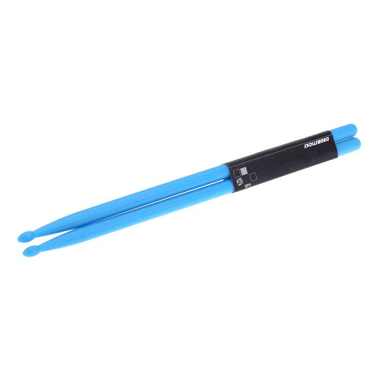 Andoer Pair of 5A Drumsticks Nylon Stick for Drum Set Lightweight Professional Blue