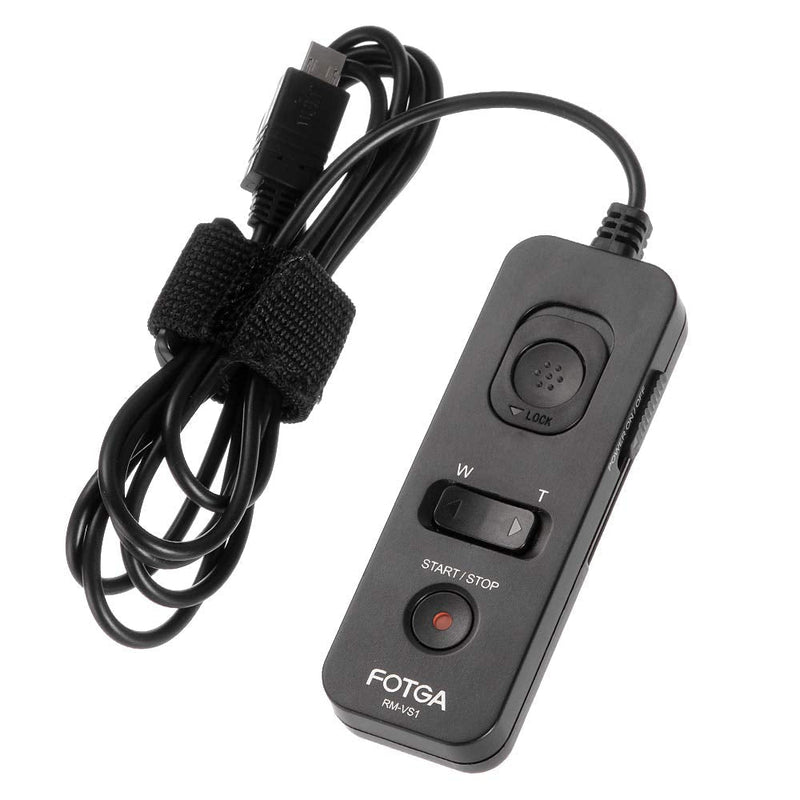 Fotga 39.4Inch Remote Control Shutter Release Cord for Sony A1 A9 A7 A7S A7R II III IV A6100 A6400 A6500 A6600 6300 RX100 VII M7 RX100M6 M4 M5 RX10M3 M4 A77 A99 II FDR-AX700 FX3 ZV-1 as RM-VPR1 RM-VPR1(1M Cable)
