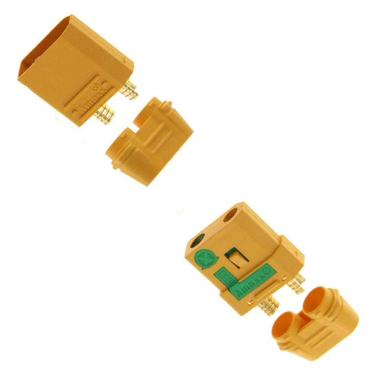 Amass XT90-S Anti Spark Male and Female Connector Plug Set for Battery, ESC, and Charge Lead 1 Pair