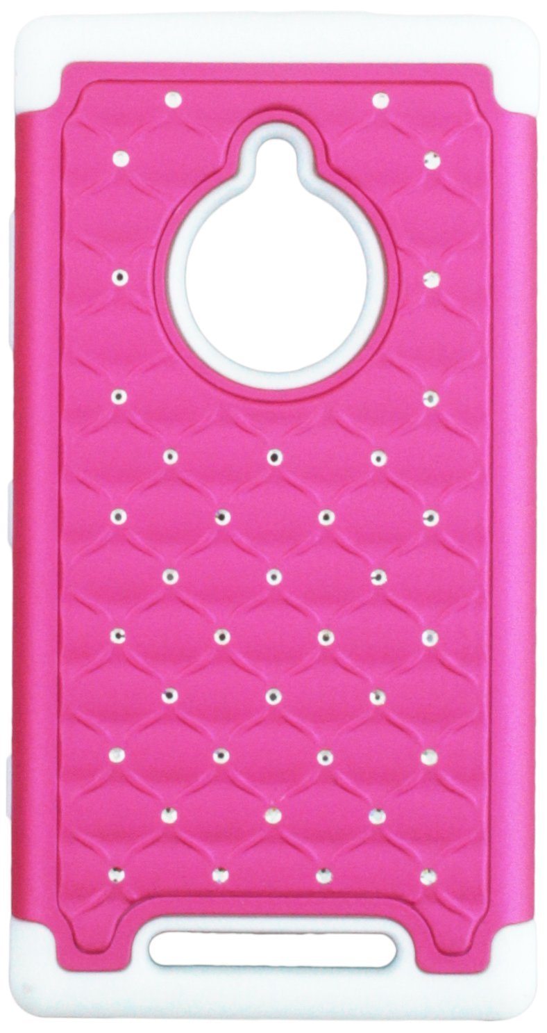 MyBat Asmyna NOKIA 830 (Lumia 830) FullStar Protector Cover - Retail Packaging - Pink/White