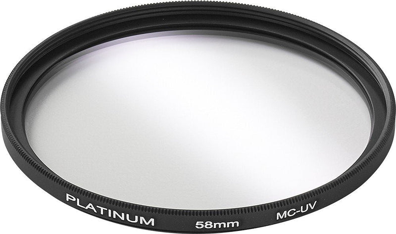 Platinum Series 58mm UV Lens Filter, Model: PT-MCUVF58, Clear