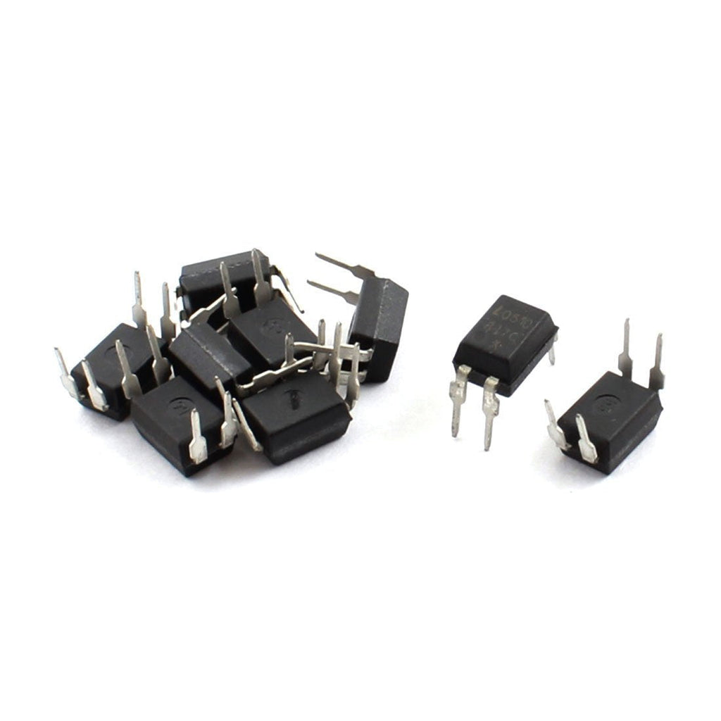 uxcell a12080300ux0453 2.54mm Pitch 4 Pins DIP Mounting Photo Coupler PC817 Pack of 10