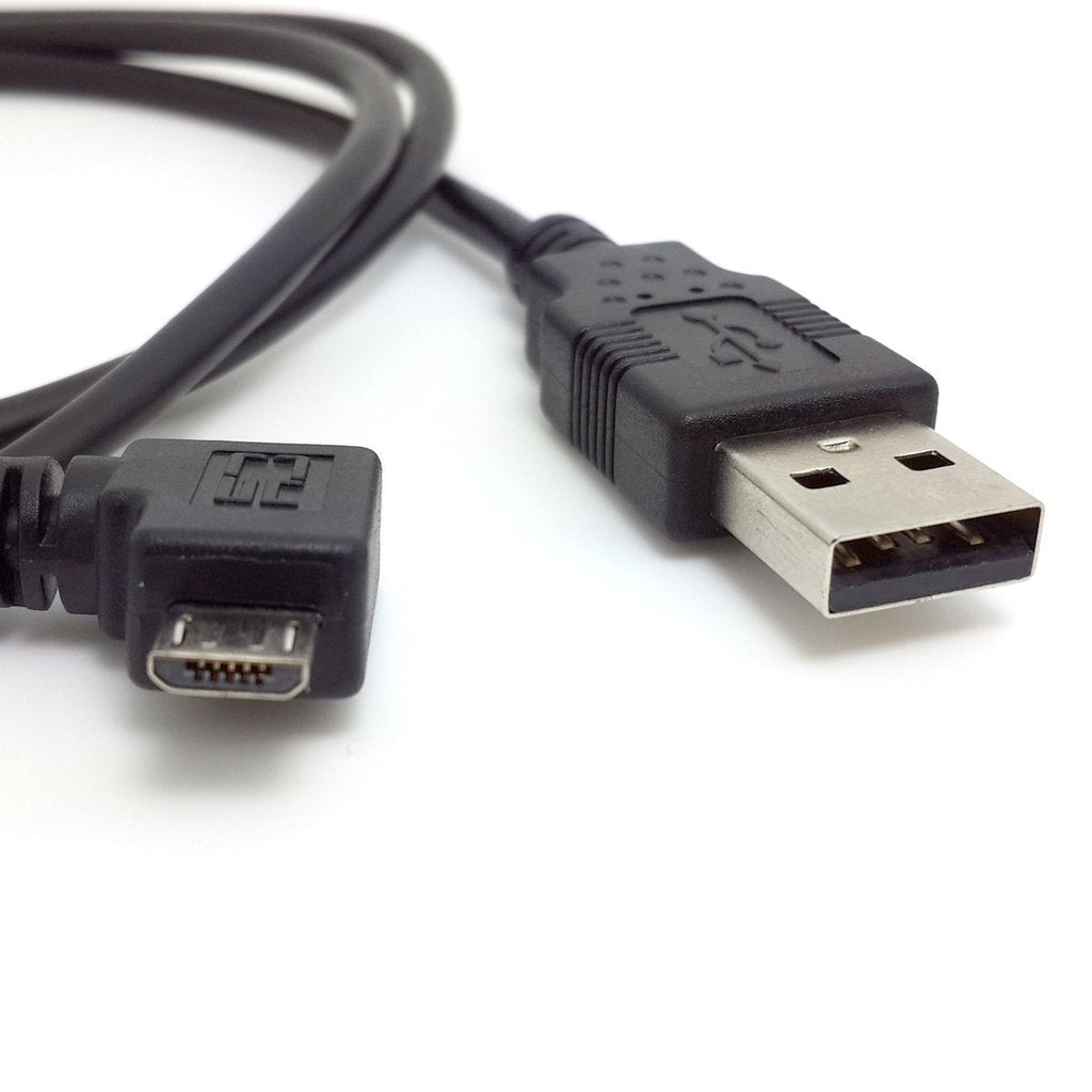 HDMIHOME Right Angled 90 Degree Micro USB Male to USB Male Data Cable 1m for i9500 N7100