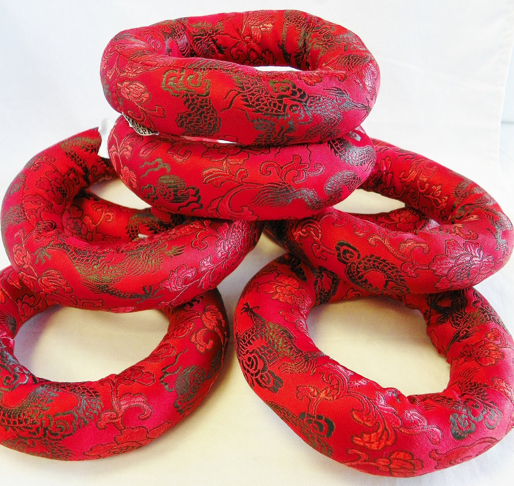 bowlsofnepal F697 Silk Brocade Cushion Pillow for Tibetan Singing Bowl Handmade in Nepal