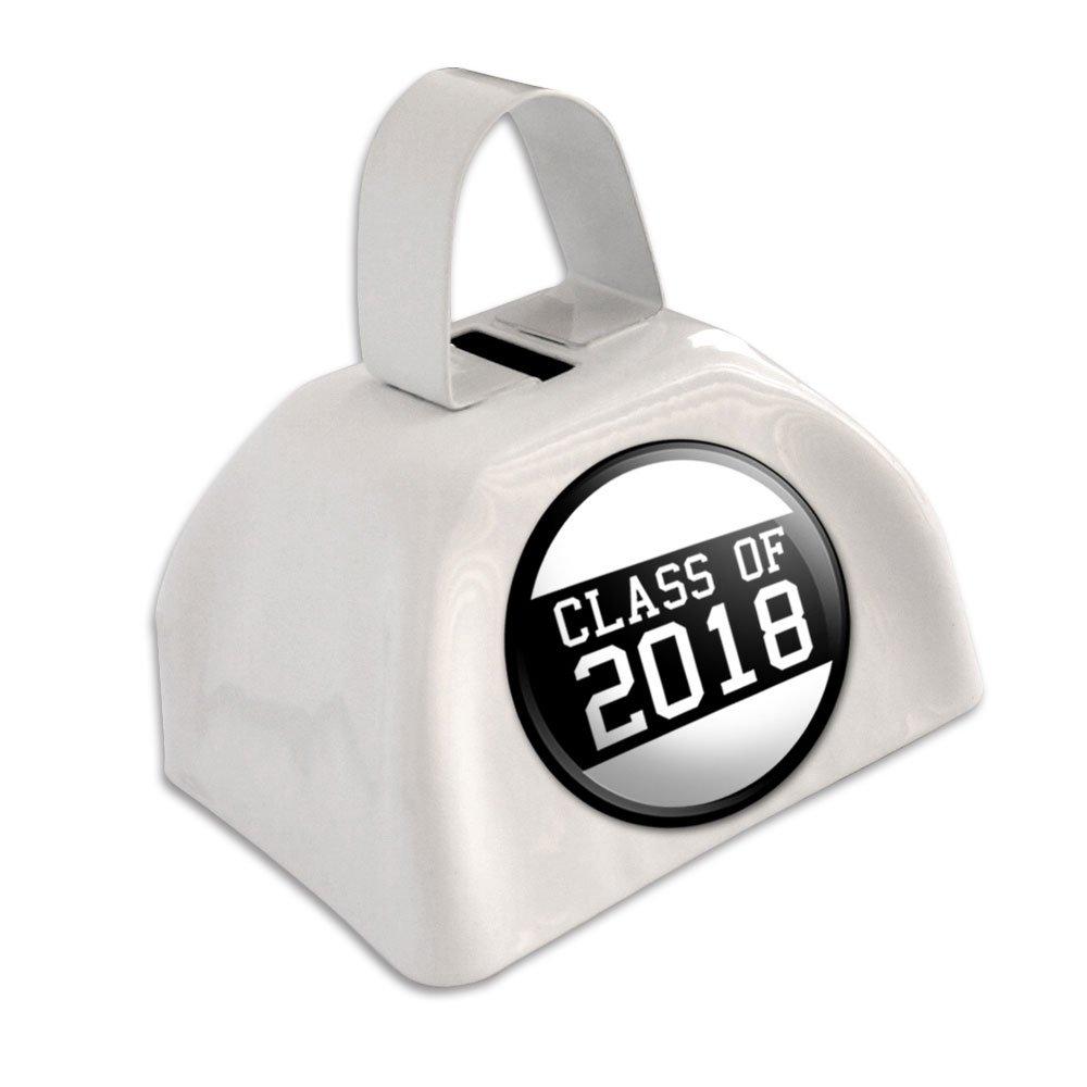 Class of 2018 Graduation White Cowbell Cow Bell