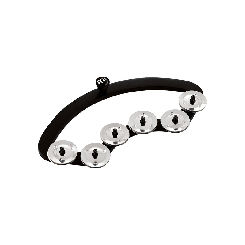 Meinl Percussion BBTA2-BK Backbeat Tambourine for 13-14 Inch Drums, Stainless Steel Jingles 13-14 in. Drum