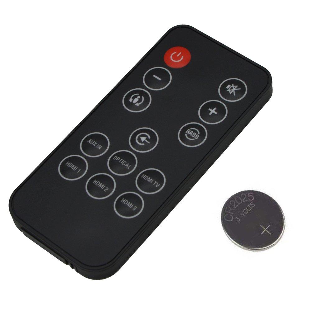 Motiexic Remote Control Replacement for JBL Cinema SB100 Cinema SB200 Soundbar with Battery Inside