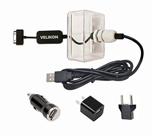 Complete AC/ DC Power Kit for GoPro Hero 3+ and Hero 4 (Not compatible with Hero 3 & older) Includes USB Power Cable,Water-resistant Backdoor Passthrough,and 3 Adapter Plugs (US & European AC & car DC)