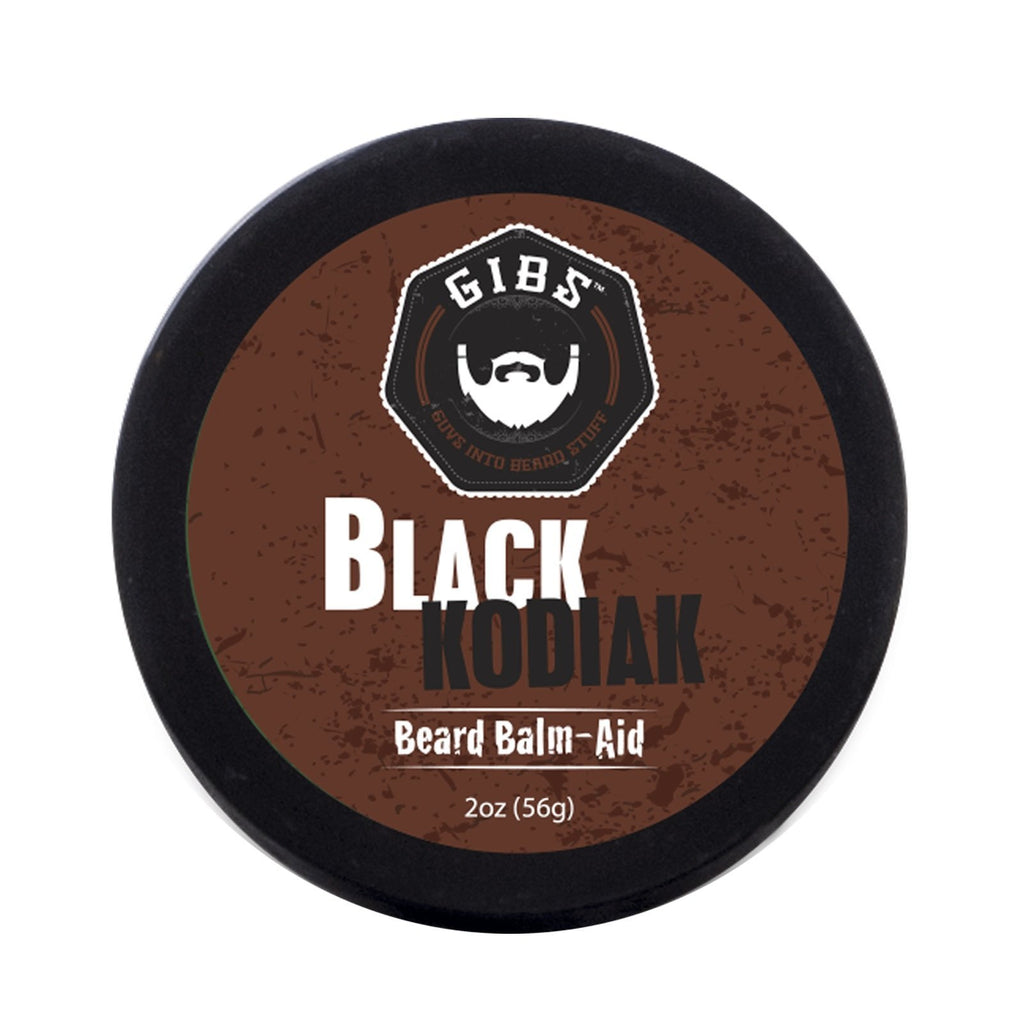 GIBS Grooming Black Kodiak Beard Balm Aid, 2 oz
