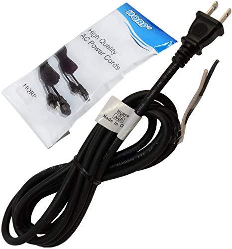 HQRP AC Power Cord Compatible with DeWalt D28110 D28112 D28402 DWE4887 DW400 DW402 DW802 Electric Grinder Mains Cable Repair