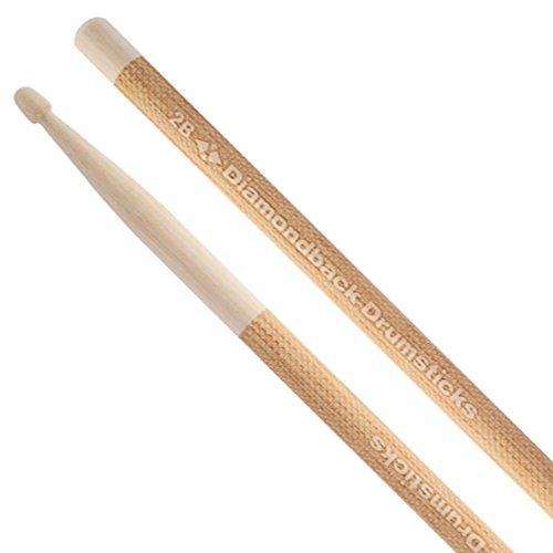Diamondback Drumsticks Hickory Laser Engraved Drum Sticks (2B)