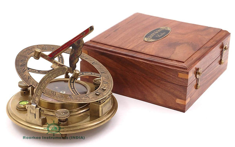 Roorkee Instruments India Top Grade Gilbert & Son London Sundial Compass/Perfectly Calibrated Compass