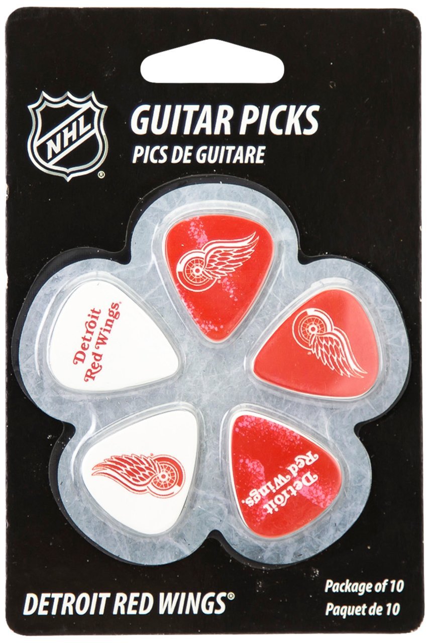 Woodrow Guitar by The Sports Vault NHL Unisex NHL Guitar Picks Detroit Red Wings 1-Inch x 1-3/16-Inch