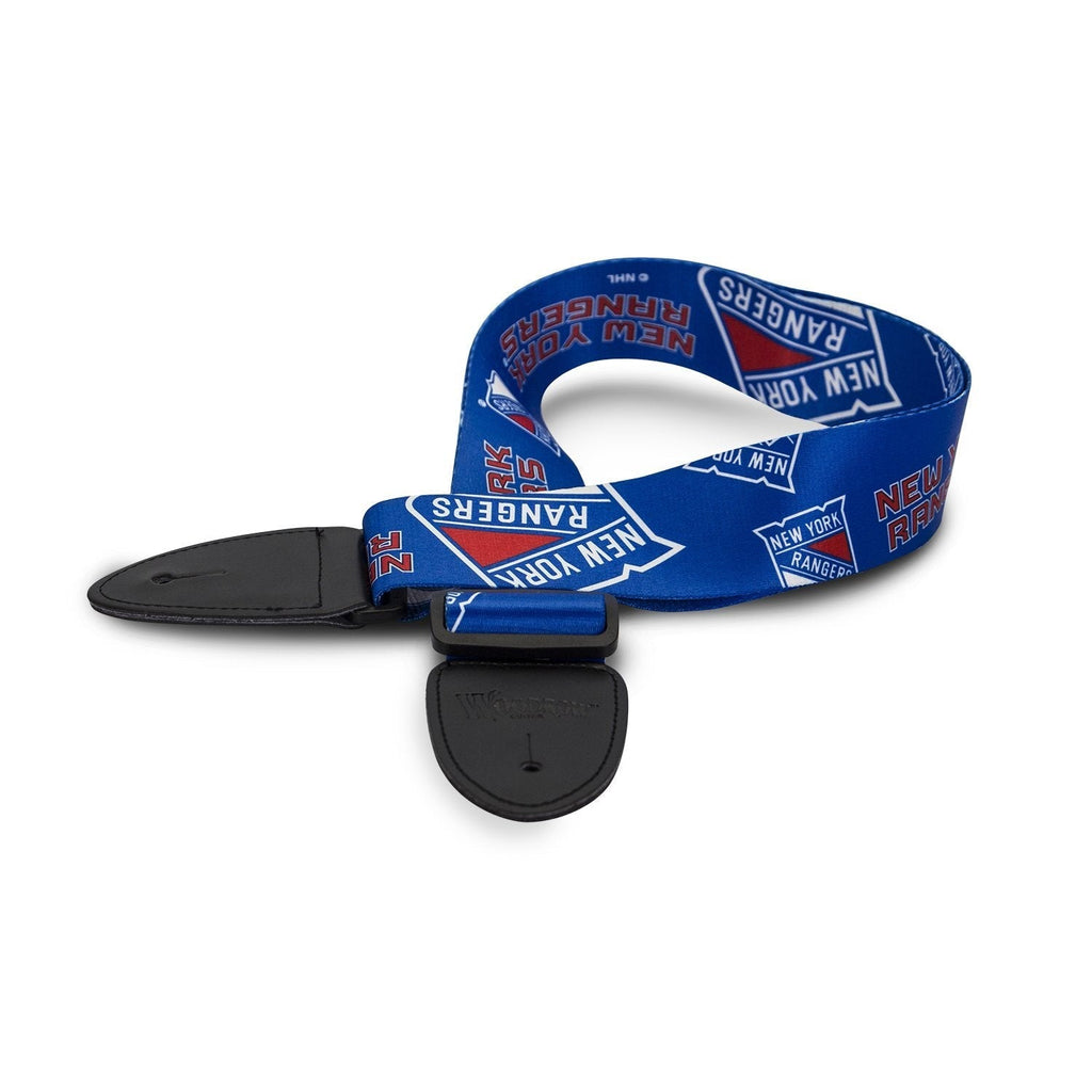 Woodrow Guitar by The Sports Vault NHL Unisex-Adult NHL Adjustable Guitar Strap New York Rangers 55-Inch x 2-Inch Blue