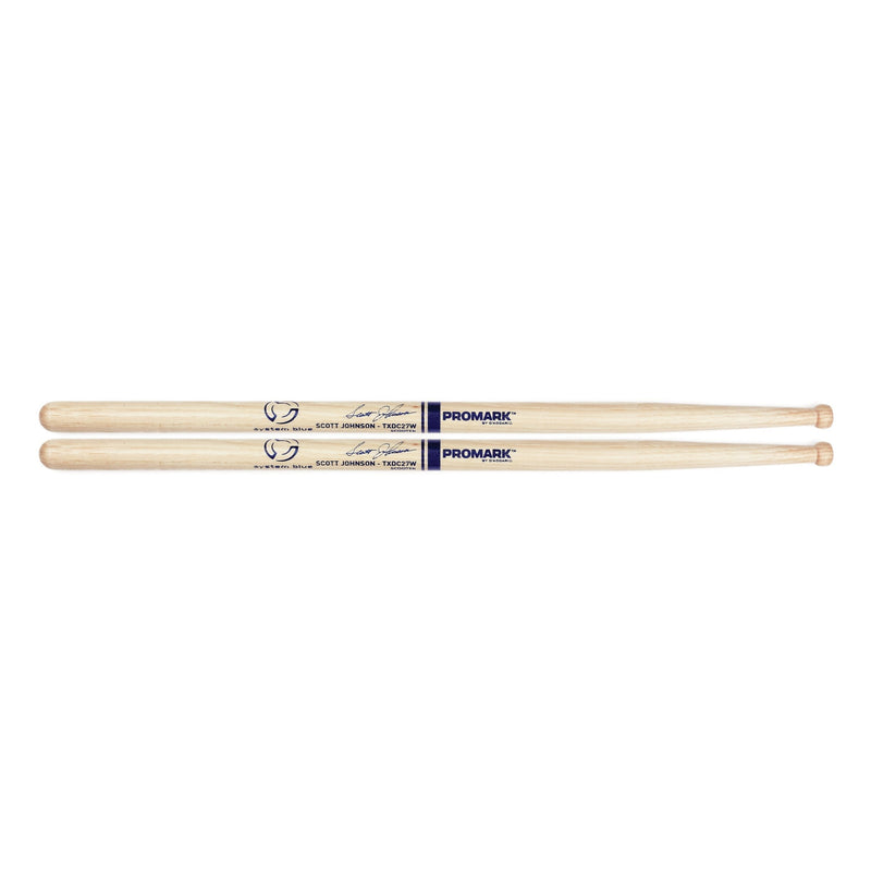 ProMark TXDC27W Promark System Blue Scott Johnson Scooter Drumsticks DC27 - Scooter