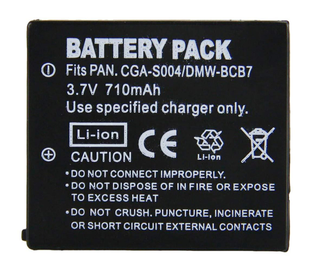 Digital Replacement Camera and Camcorder Battery for Panasonic CGAS004, CGAS004A/1B - Includes Lens Pouch