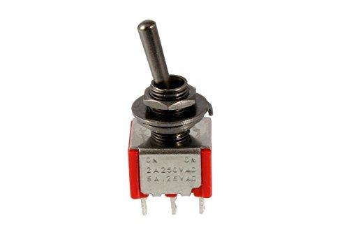 Allparts EP-4181-003 Black On On Round Bat Mini Switch