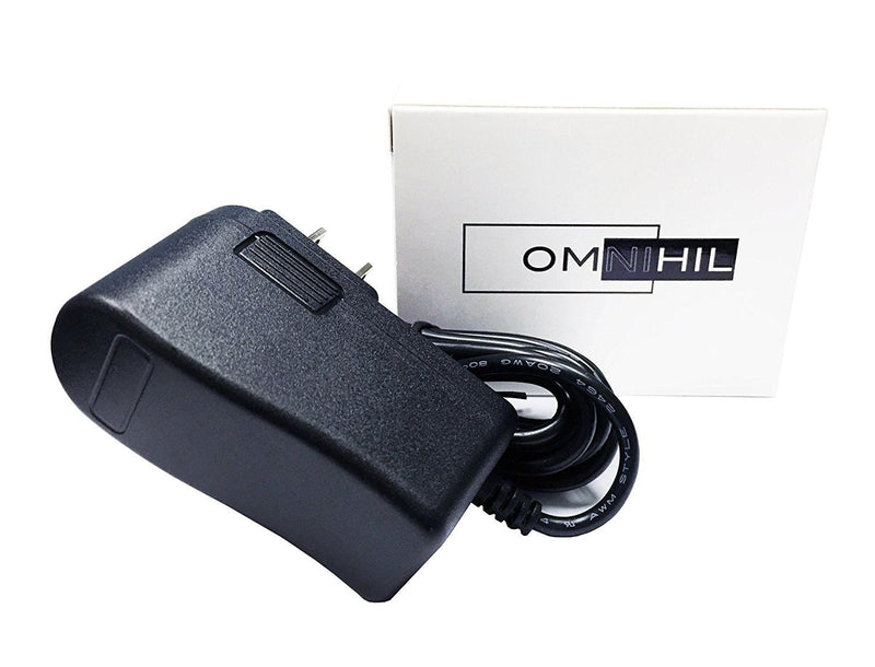 8 Feet Omnihil (Center Negative) AC/DC Power Adapter 9V 1.5A (1500mA) 5.5x2.1millimeters Compatible with Roland XP-10 Keyboard RS-9