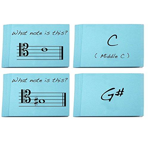 Tenor Clef Note Names Flashcards - Really Fun Design for Learning to Read Music (Bassoon, Bass, Cello, Trombone)))