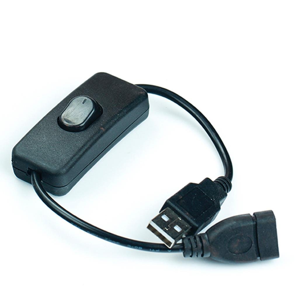 JBtek Male to Female USB Cable with ON/Off Switch - Easy Start/Reboot for Raspberry Pi & Arduino