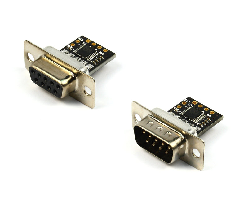 Female & Male Combo - Ultra Compact RS232 to TTL Converter Female & Male Combo (DB9 Connector, 3.3V to 5V)