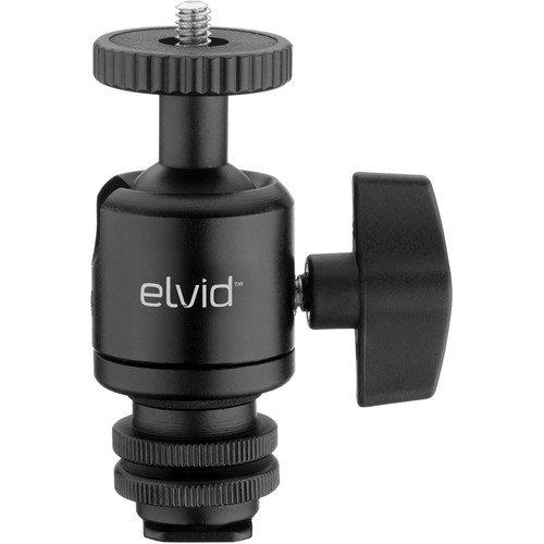 Elvid Heavy Duty Camera Shoe Mount Adapter with Ball Head for Monitors