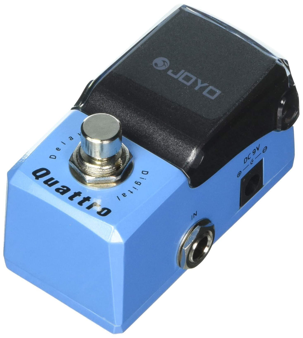 [AUSTRALIA] - JOYO JF-318 Quattro Digital Delay True Bypass Mini Pedal with 2 Patch Cables 