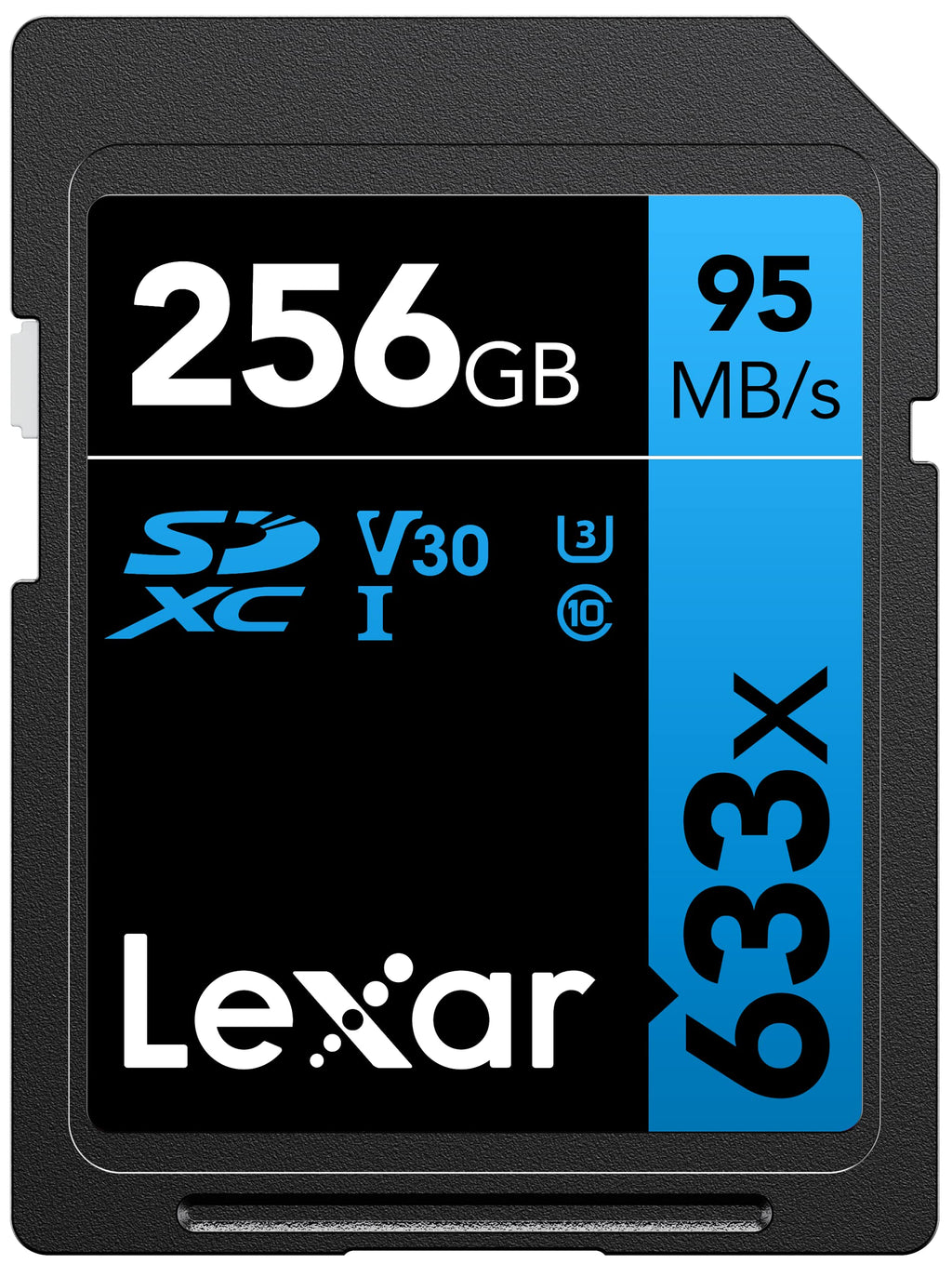 Lexar Professional 633x 256GB SDXC UHS-I Card, Up To 95MB/s Read, for Mid-Range DSLR, HD Camcorder, 3D Cameras, LSD256CBNL633 (Product Label May Vary) Single