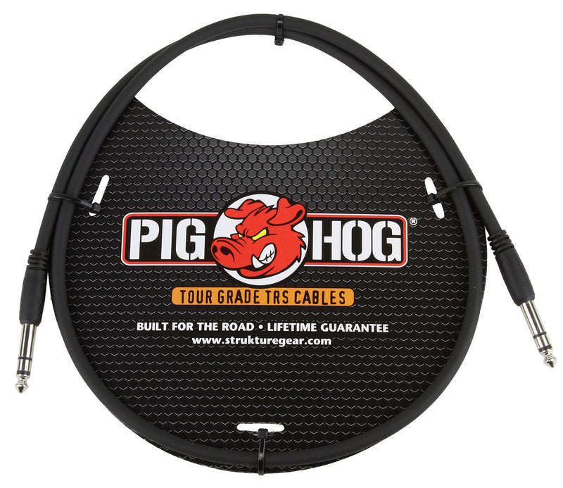 [AUSTRALIA] - Pig Hog PTRS03 High Performance 1/4" TRS Instrument Cable, 3 Feet 3 ft 