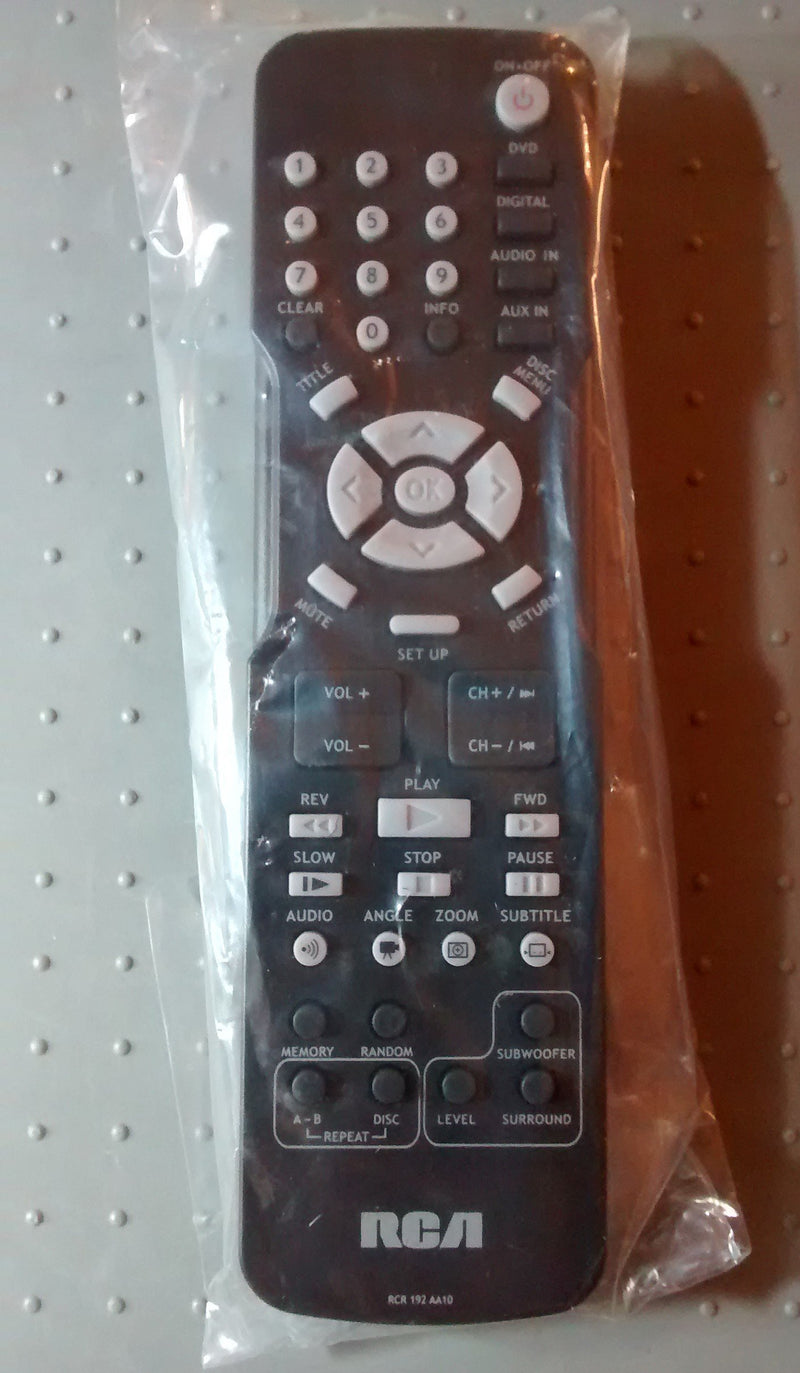 RCA Remote Control RCR 192AA10 RCR192AA10 RTD3131, RTD3133, RTD3136