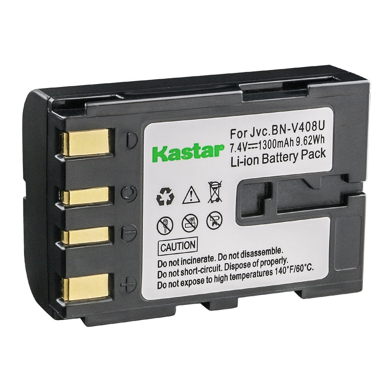 [AUSTRALIA] - Kastar Battery Pack for JVC BN-V408, BN-V408U, BN-V416, BN-V416U Battery and JVC GR-D30, GR-D70, GR-D90, GR-DVL120U, GR- DVL720U, GR-DVL505U, GR-DVL520U, GR-DVL915U, GR-DVL920U MiniDV Camcorder 