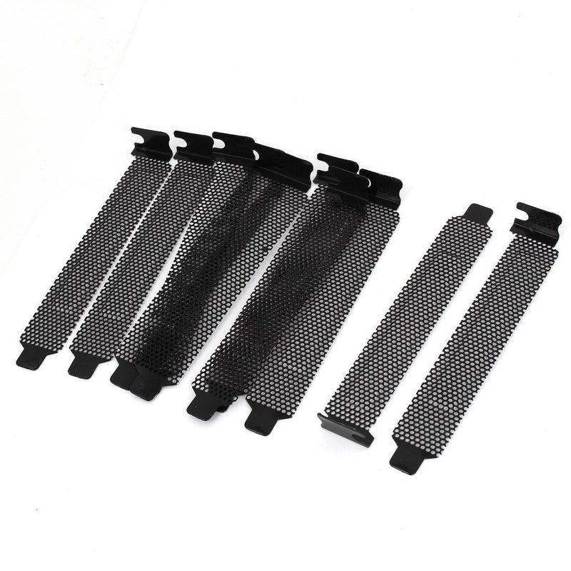 [AUSTRALIA] - uxcell Hard Steel Dust Filter Blanking Plate PCI Slot Cover 10 Pcs Black w Screws 