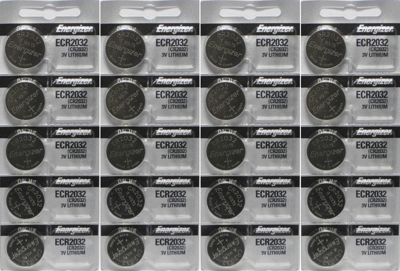 Energizer ECR2032 3-Volt Lithium Coin Batteries (20 Count)