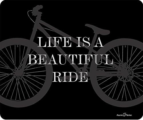 Life Is A Beautiful Ride Bicycle Thick Mouse Pad by Atomic Market