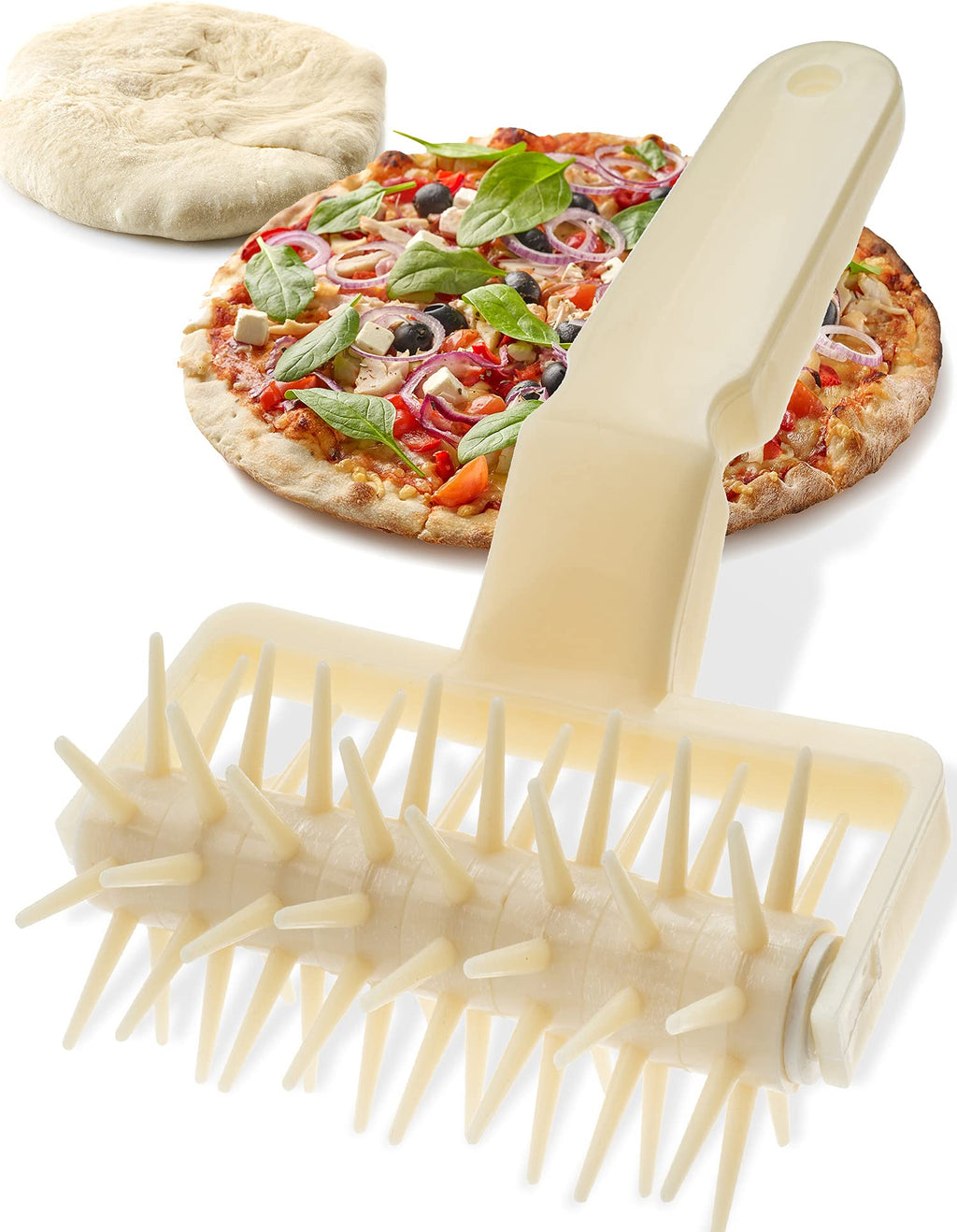 Orblue Dough Docker, Helps Cook Thin Crust Pizza Uniformly & Prevents Dough From Blistering (1-Pack)