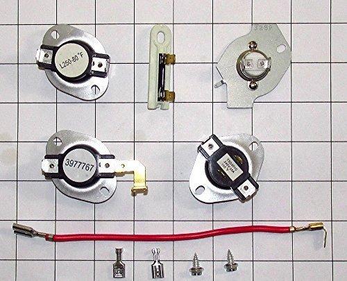 Edgewater Parts AP6009043, PS11742185 Dryer Fuse Thermostat Kit Compatible With Whirlpool, Kenmore, Sears - Contains Parts #'S 3977767, 279816, 3390291, 3977393, 3387134, 3977774