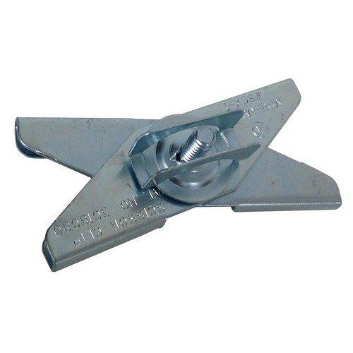 Morris Products T-Bar Scissor Clips – 2 Piece Zinc Plated Clip, Wing Nut Washer – for Mounting Fixtures, Boxes to 1” Bar – UL Listed – 5/8” Sheet Stud Size 5/8” Sheet Stud Size (Pack of 1)