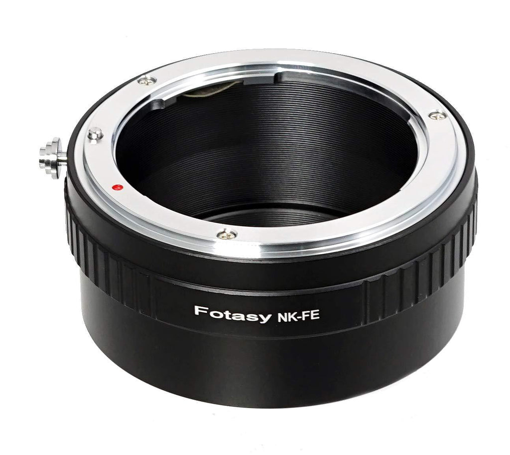 Fotasy Manual Nikon Lens to Sony E-Mount Adapter, Nikon F E Mount Adapter, Sony FE Nikon Adapter, fits Sony NEX-7 a3000 a3500 a5000 a5100 a6000 a6100 a6300 a6400 a6400 a6500 a6600 A7 A7R A7S I II III NK