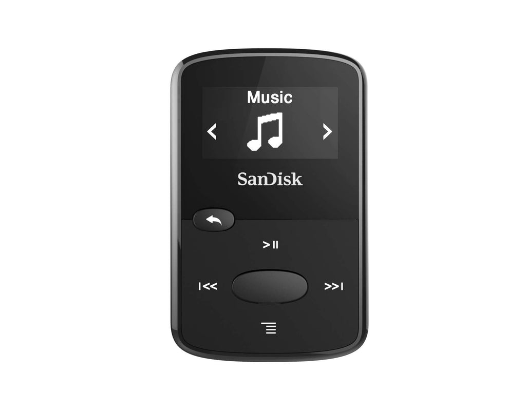 SanDisk 8GB Clip Jam MP3 Player, Black - microSD card slot and FM Radio - SDMX26-008G-G46K MP3 Player Only